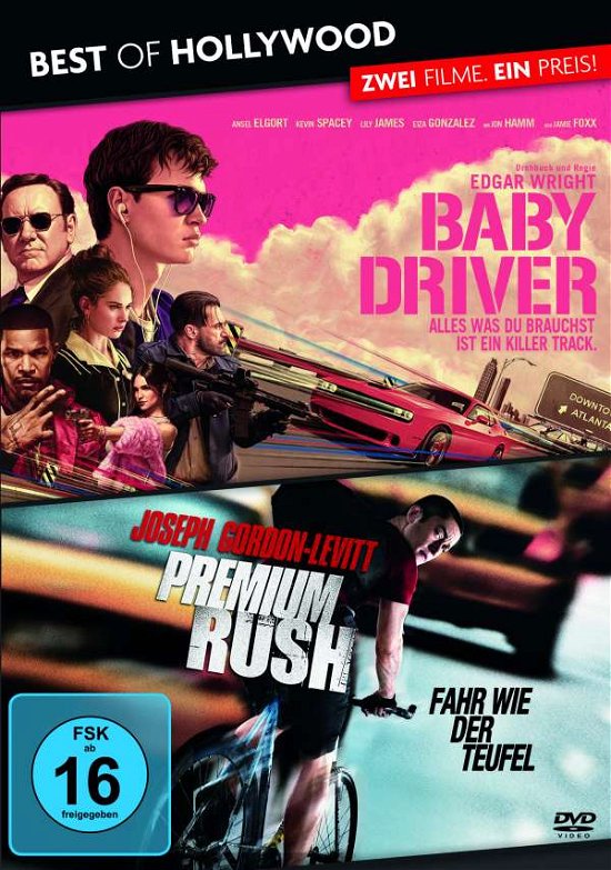Baby Driver / Premium Rush  [2 Dvds] -  - Film -  - 4030521755147 - 28. februar 2019