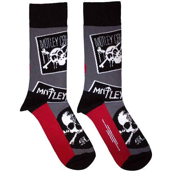Cover for Mötley Crüe · Motley Crue Unisex Ankle Socks: Logos (UK Size 7 - 11) (Klær) [size M]