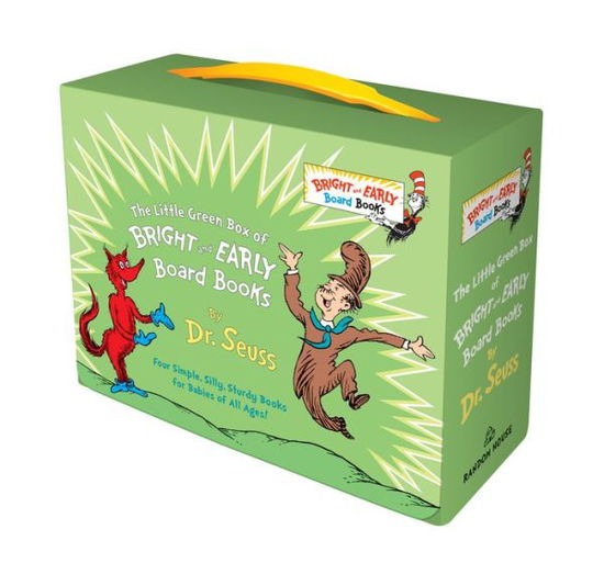 Little Green Box of Bright and Early Board Books: Fox in Socks; Mr. Brown Can Moo! Can You?; There's a Wocket in My Pocket!; Dr. Seuss's ABC - Bright & Early Board Books (TM) - Dr. Seuss - Kirjat - Random House Children's Books - 9780525648147 - tiistai 8. tammikuuta 2019