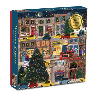 Cover for Galison · Winter Lights Foil Puzzle 500 Piece Puzzle (GAME) (2020)