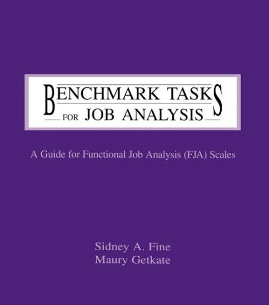 Cover for Sidney A. Fine · Benchmark Tasks for Job Analysis: A Guide for Functional Job Analysis (fja) Scales - Applied Psychology Series (Taschenbuch) (1995)