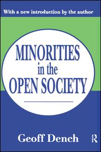 Cover for Geoff Dench · Minorities in an Open Society (Hardcover Book) (2017)