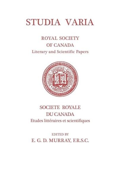 Cover for E G D Murray · Studia Varia (Paperback Book) (1957)