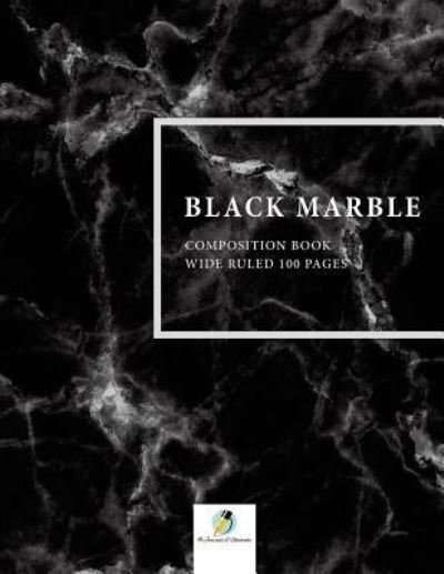 Cover for Journals and Notebooks · Black Marble Composition Book Wide Ruled 100 Pages (Taschenbuch) (2019)