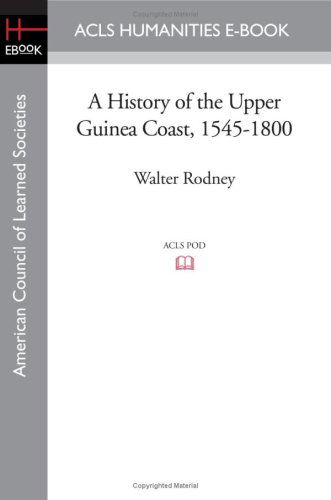 Cover for Walter Rodney · A History of the Upper Guinea Coast, 1545-1800 (Oxford Studies in African Affairs/ American Council of Learned Societies) (Paperback Bog) [Reprint edition] (2008)
