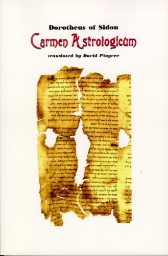 Cover for Of Sidon Dorotheus · Carmen Astrologicum (Paperback Book) (2005)