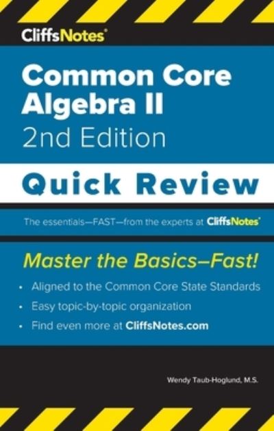 Cover for Wendy Taub-Hoglund · CliffsNotes Common Core Algebra II (Book) (2022)