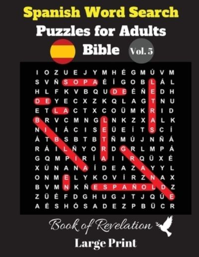 Cover for Pupiletras Publicacion · Spanish Word Search Puzzles For Adults: Bible Vol. 5 Book of Revelation, Large Print (Paperback Book) (2020)