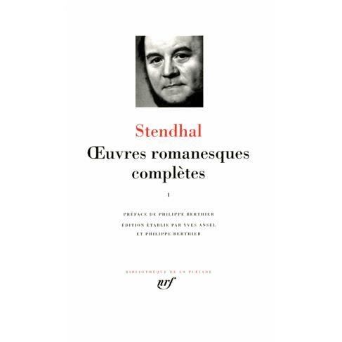Cover for Stendhal · Oeuvres romanesques completes 1 - leatherbound (Innbunden bok) (2005)