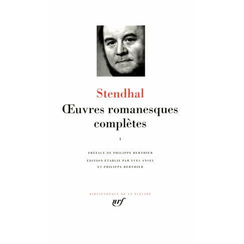 Cover for Stendhal · Oeuvres romanesques completes 1 - leatherbound (Hardcover Book) (2005)