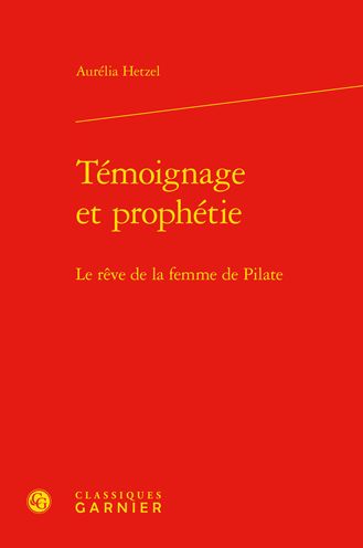 Cover for Aurelia Hetzel · Temoignage Et Prophetie (Hardcover Book) (2021)