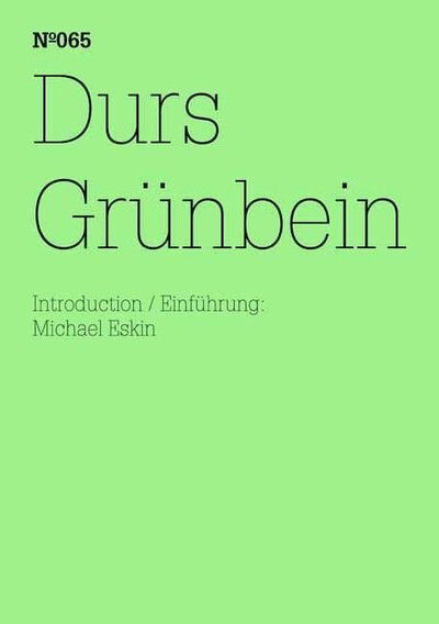 Durs Grunbein: Aus der Traum (Kartei) - Durs Grünbein - Bücher - Hatje Cantz - 9783775729147 - 25. April 2012