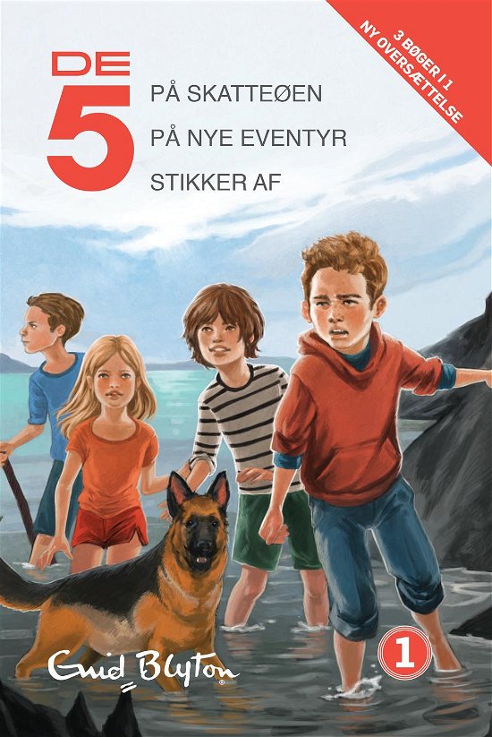 Cover for Enid Blyton · De fem (The Power of Five): De 5, samlebind 1, De 5 på skatteøen, De 5 på nye eventyr, De 5 stikker af (Bound Book) [2nd edition] (2016)