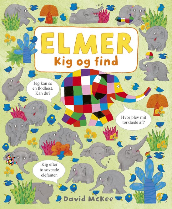 Cover for David McKee · Elmer: Elmer - Kig og find (Innbunden bok) [1. utgave] (2018)