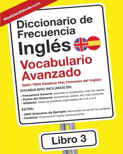 Cover for Es Mostusedwords · Diccionario de Frecuencia - Ingles - Vocabulario Avanzado (Paperback Bog) (2018)