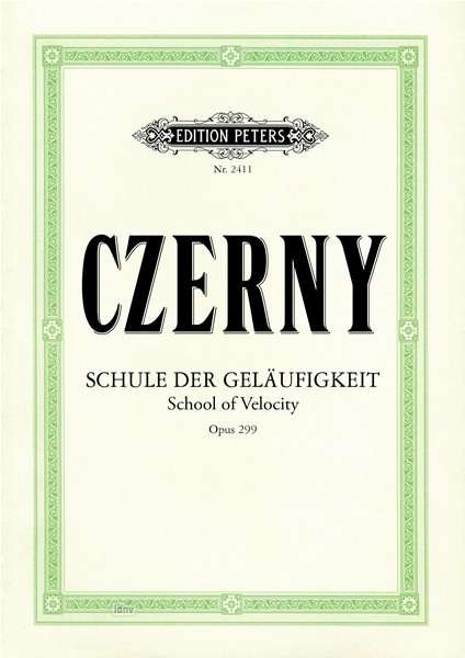 Cover for Carl Czerny · School of Velocity Op. 299 for Piano (Partitur) (2001)