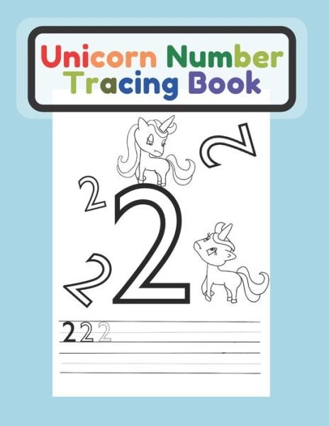 Cover for Ks Coloring Books · Unicorn Number Tracing Book (Paperback Book) (2020)