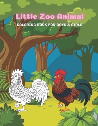 Cover for Laura Whalley · Little Zoo Animal - Coloring Book For Boys &amp; Girls (Paperback Book) (2020)