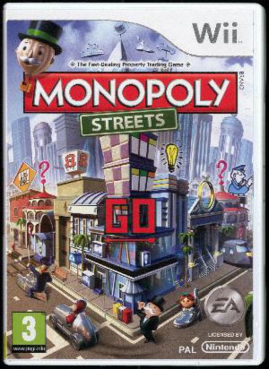 Cover for Spil-wii · Monopoly Streets (Wii) (2010)