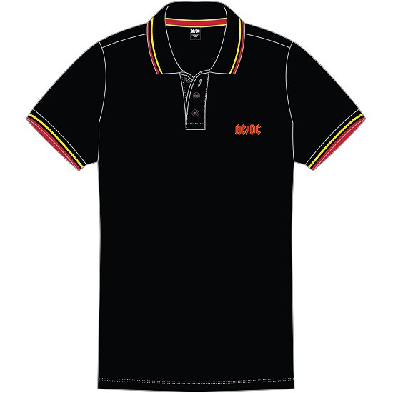 Cover for AC/DC · AC/DC Unisex Polo Shirt: Classic Logo (CLOTHES) [size S] [Black - Unisex edition]