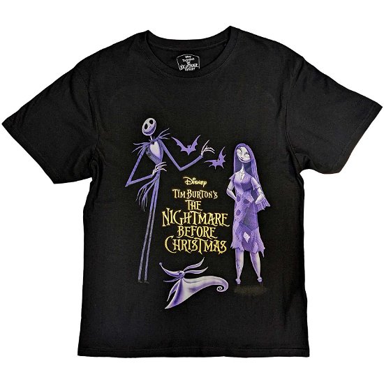 The Nightmare Before Christmas Unisex T-Shirt: Purple Characters (Embellished) - Nightmare Before Christmas - The - Koopwaar -  - 5056561096148 - 