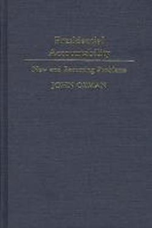Cover for John Orman · Presidential Accountability: New and Recurring Problems (Hardcover Book) (1990)