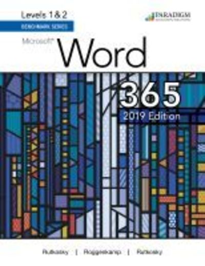 Cover for Nita Rutkosky · Benchmark Series: Microsoft Word 2019 Levels 1&amp;2: Text - Benchmark Series (Pocketbok) (2019)