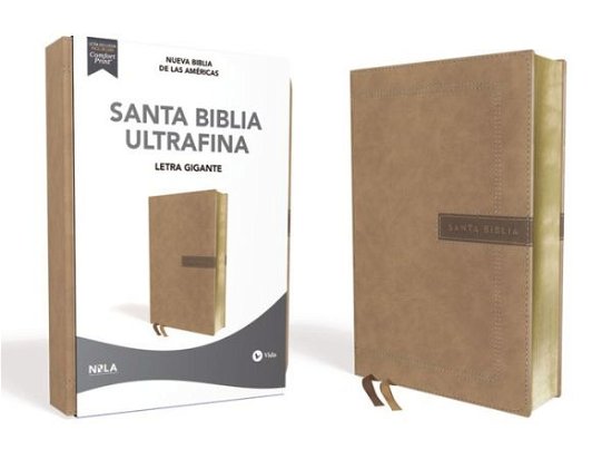 Cover for NBLA-Nueva Biblia de Las Américas · NBLA Santa Biblia Ultrafina, Letra Gigante, Leathersoft, Beige, Edición Letra Roja (Imiteret Læderbog) (2020)