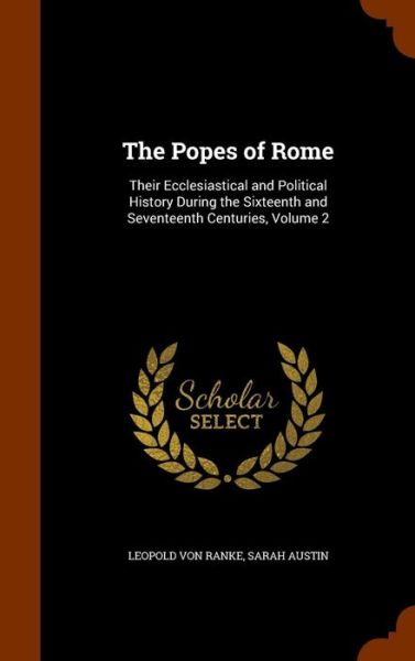 Cover for Leopold Von Ranke · The Popes of Rome (Hardcover Book) (2015)