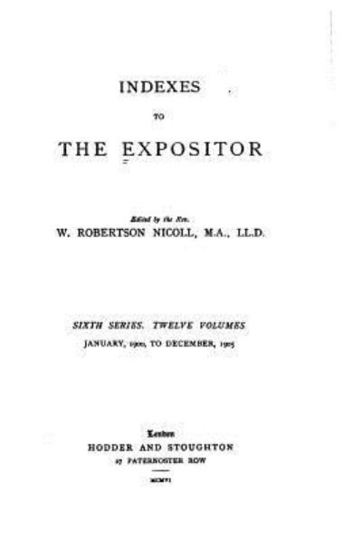 Cover for Samuel Cox · The Expositor (Paperback Book) (2016)