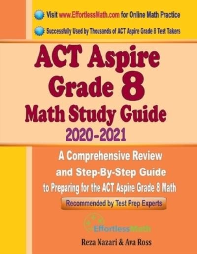 Cover for Ava Ross · ACT Aspire Grade 8 Math Study Guide 2020 - 2021 (Paperback Bog) (2020)