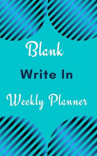 Cover for Toqeph · Blank Write In Weekly Planner (Light Blue Abstract Art) (Pocketbok) (2020)