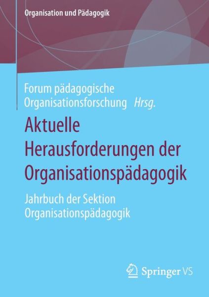 Cover for Christian Schröder · Aktuelle Herausforderungen der Organisationspädagogik (Book) (2024)