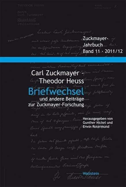 Cover for Zuckmayer · Briefwechsel (Book)