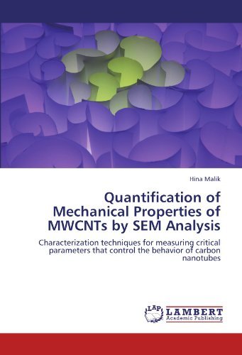Cover for Hina Malik · Quantification of Mechanical Properties of Mwcnts by Sem Analysis: Characterization Techniques for Measuring Critical Parameters That Control the Behavior of Carbon Nanotubes (Paperback Bog) (2012)