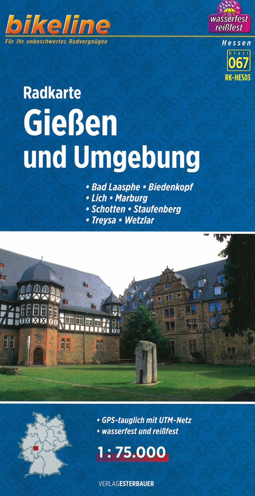 Giessen und Umgebung, Bikeline Radkarte 067 - Esterbauer - Książki - Esterbauer Verlag - 9783850003148 - 3 maja 2013