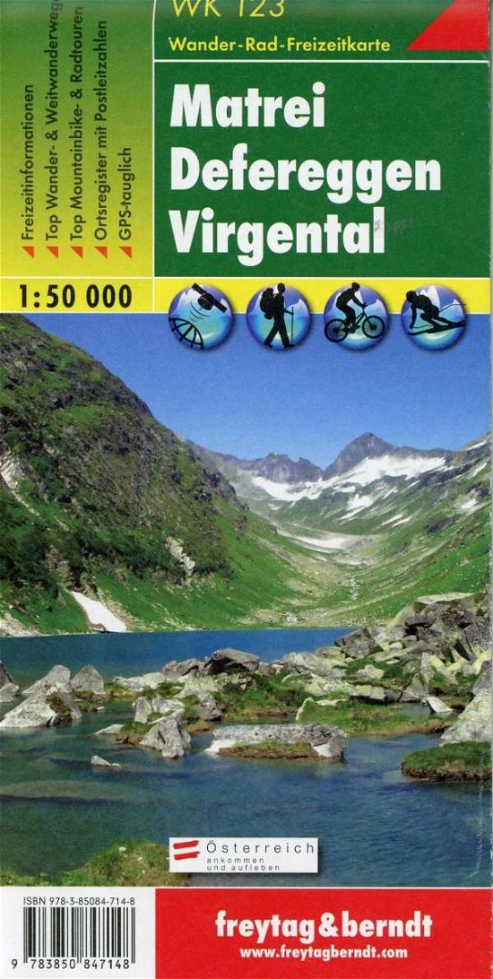 Cover for Freytag-berndt Und Artaria Kg · Freytag Berndt Wanderkt.WK123 Matrei (Book)