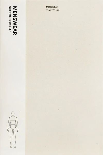 Cover for Fashionary · Fashionary Menswear Sketchbook A5 (Gebundenes Buch) (2023)