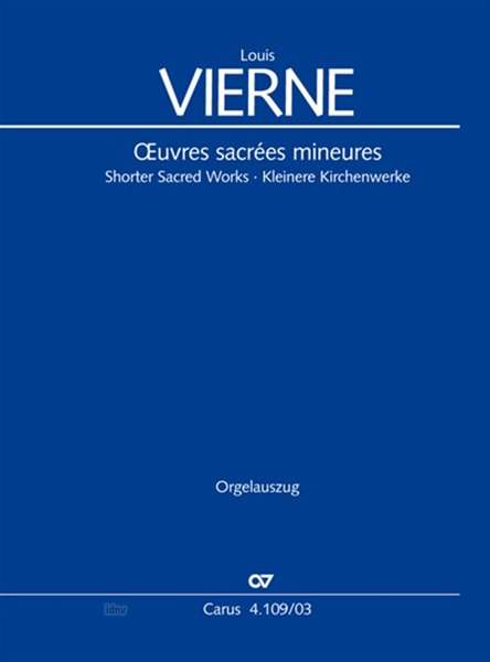 Cover for Vierne · Kleinere Kirchenwerke, Orgelausz (Book)