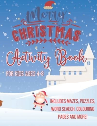 Cover for Red Bridge · Merry Christmas Activity book for kids ages 4-8: Includes Mazes puzzles word search coloring pages and more: The Best Christmas Stocking Stuffers Gift Idea for kids - Girl Gifts (Paperback Book) (2020)