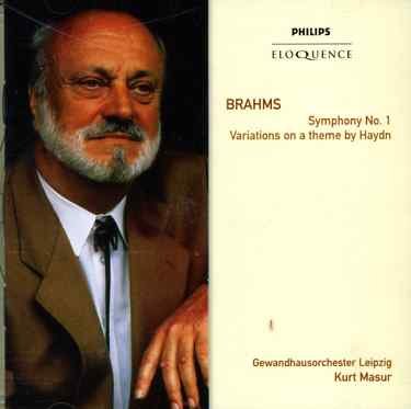 Cover for J. Brahms · Symphony No.1 (CD) (1990)