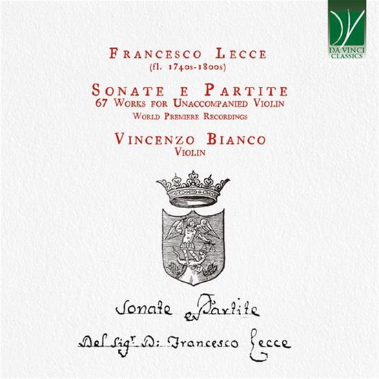 Lecce: Sonate E Partite (67 Works For Unaccompanied Violin) - Vincenzo Bianco - Música - DA VINCI CLASSICS - 0746160916149 - 20 de outubro de 2023