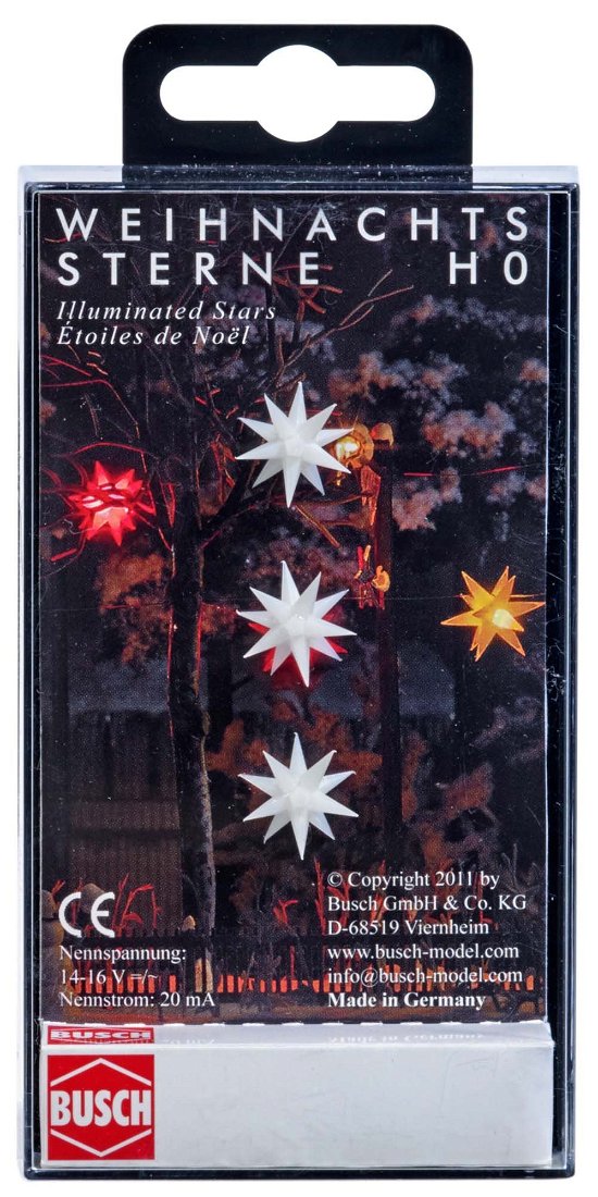 Cover for Busch Scenery · Kerststerren+Verl. Wit (Legetøj)