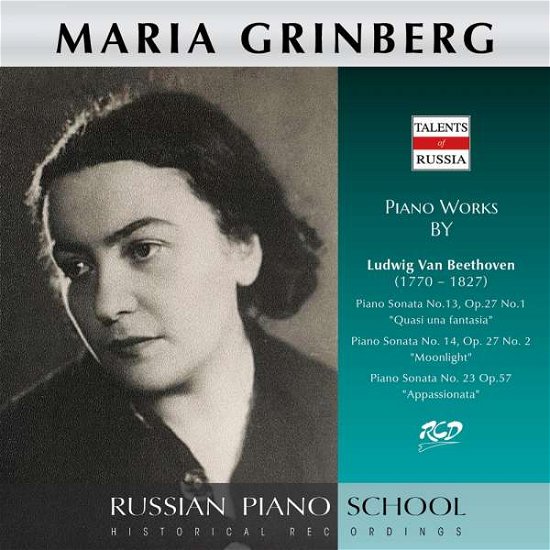 Cover for Grinberg Maria · Piano Works By Beethoven - Piano Sonatas - Quasi Una Fantasia - Moonlight - Appassionata (CD)