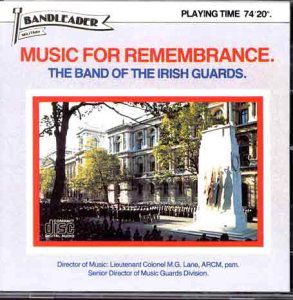 Cover for Band of Irish Guards · Music for Rememberance (CD) [Black edition] (2013)