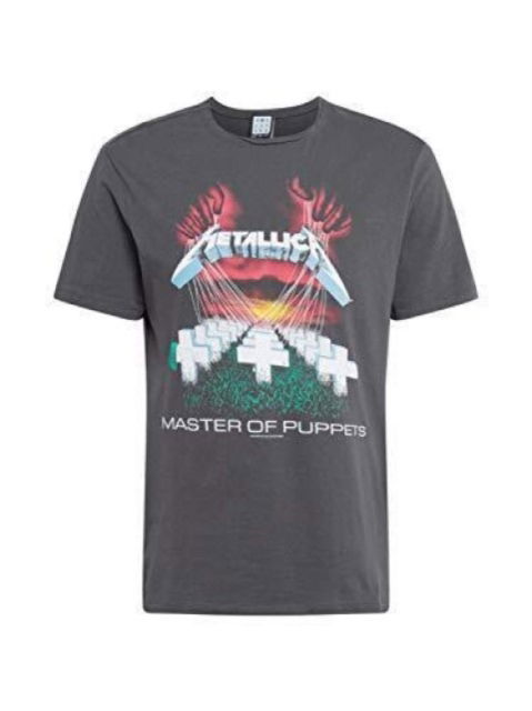 Metallica - Masters Of Puppets Amplified Vintage Charcoal Small T-Shirt - Metallica - Mercancía - AMPLIFIED - 5022315165149 - 