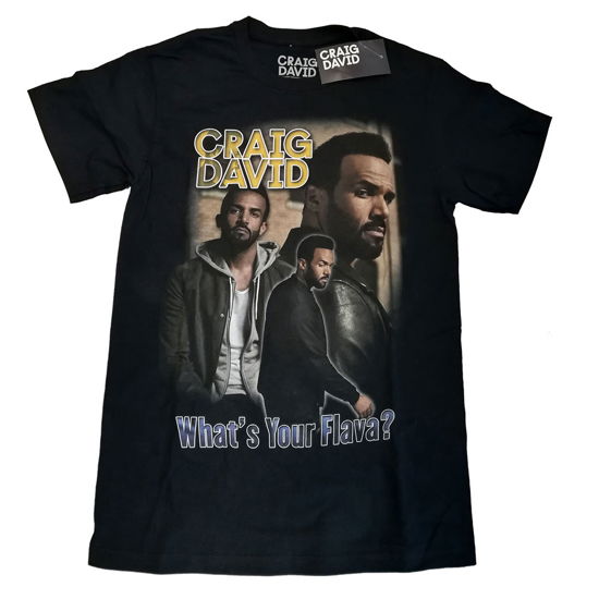 Craig David Unisex T-Shirt: What's Your Flava Homage - Craig David - Merchandise -  - 5054612018149 - 
