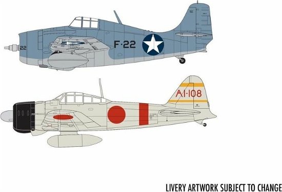 1/72 Grumman F-4f4 Wildcat Mitsubishi Dogfight Db (4/21) * - Airfix - Produtos - Airfix-Humbrol - 5055286672149 - 