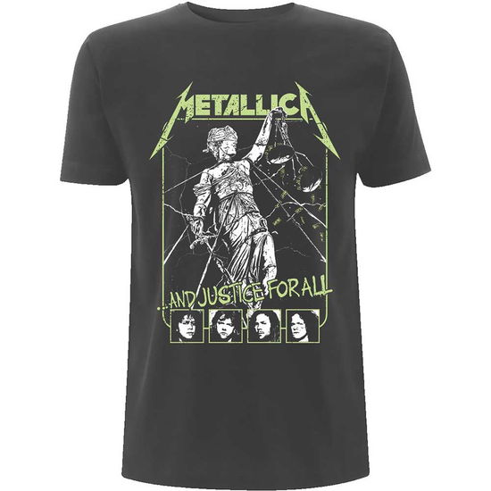 Metallica Unisex T-Shirt: Justice Faces - Metallica - Merchandise -  - 5056187767149 - April 8, 2024