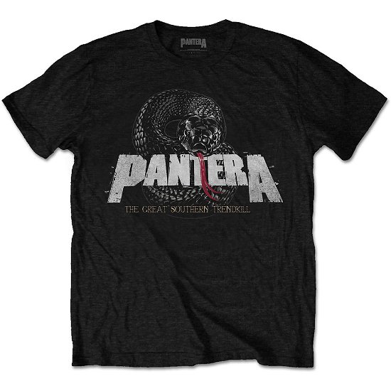 Pantera Unisex T-Shirt: Snake Logo - Pantera - Produtos -  - 5056368698149 - 